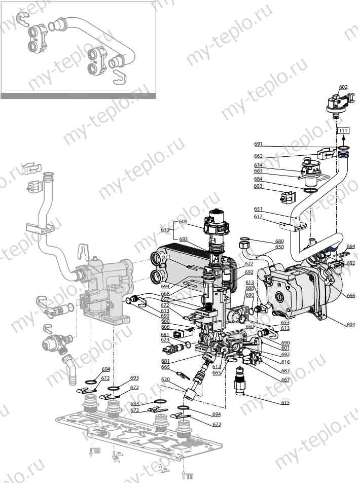 Запчасти Ariston CARES X 24 FF купить в Екатеринбурге