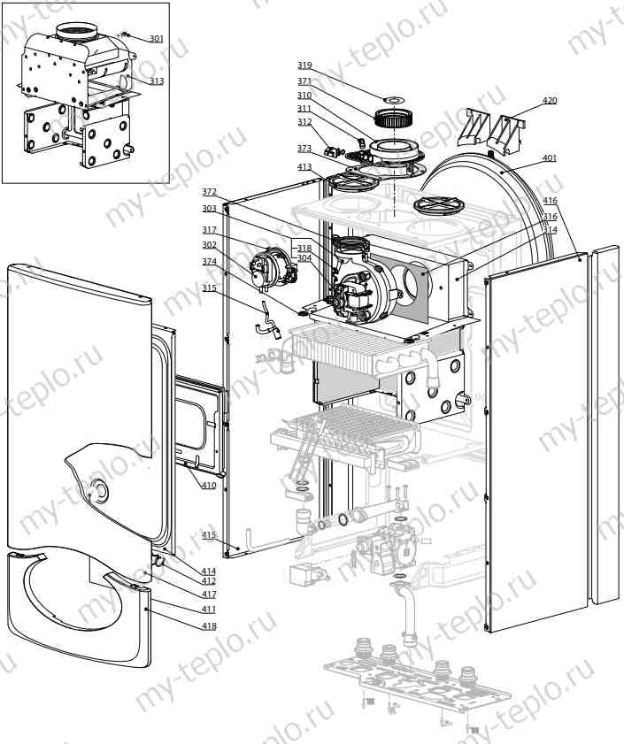 Запчасти Ariston CLAS EVO SYSTEM 24 FF купить в Екатеринбурге