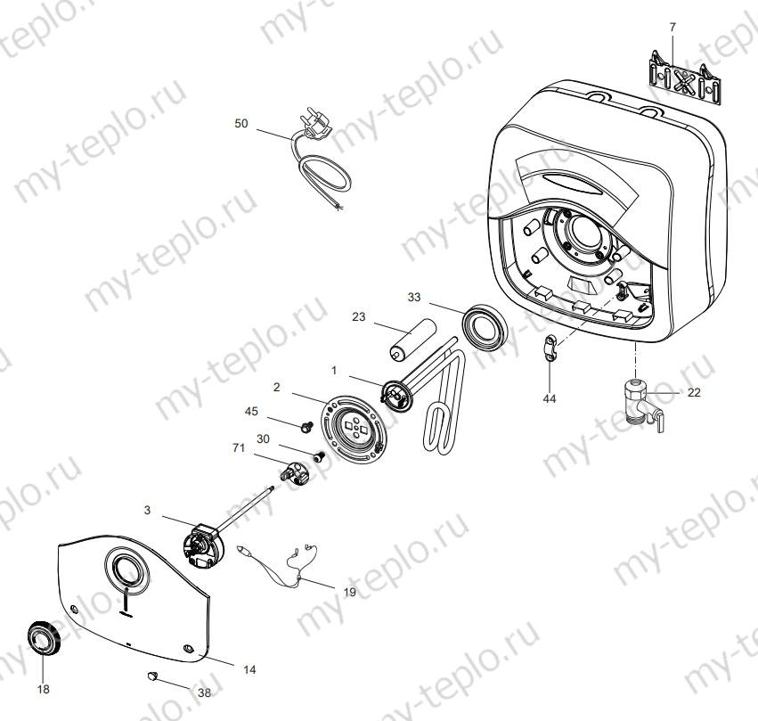 Запчасти Ariston ABS BLU EVO 10 купить в Екатеринбурге