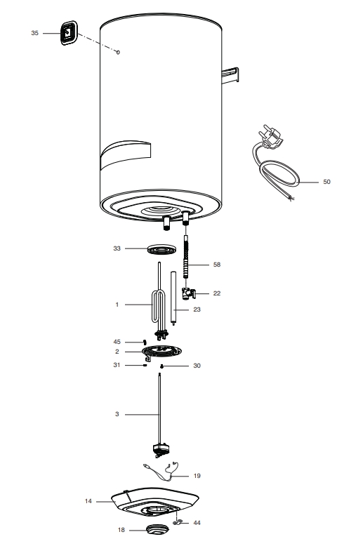 Запчасти Ariston BLU1 R 100 V 1,8K PL купить в Екатеринбурге