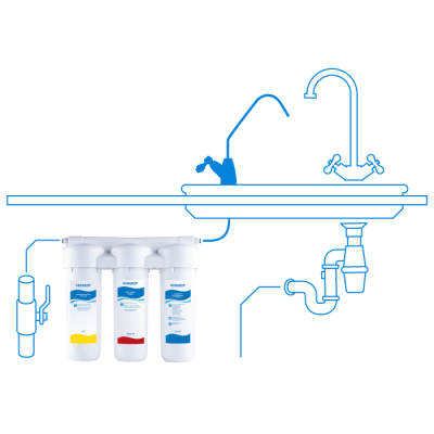 Фильтр для воды Аквафор модель Трио Норма умягчающий (201681)